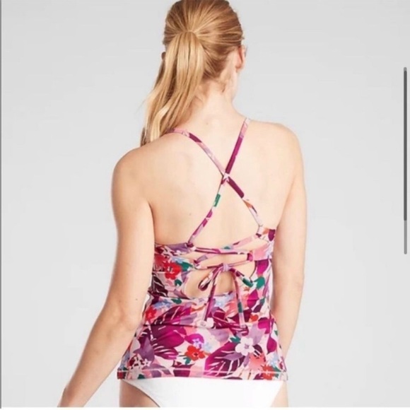 ATHLETA Tankini NWT Daybreak Tropic Triangle  Swim - Picture 4 of 12
